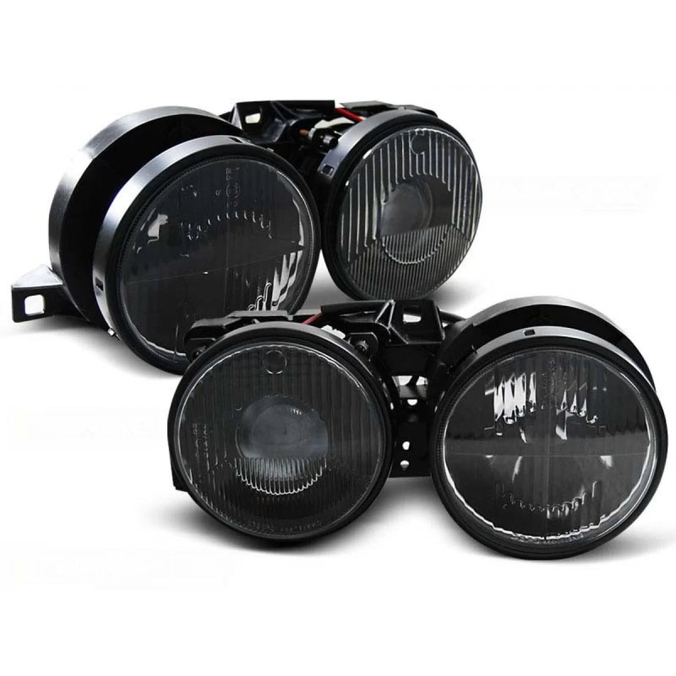 Fari Tuning con Lenti Anteriori Dx e Sx per BMW 3 E30 11.1982-06.1994