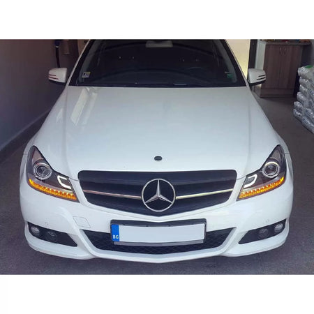 Fari Anteriori Tuning Sinistro e Destro per Mercedes Classe C W204 2011-2014