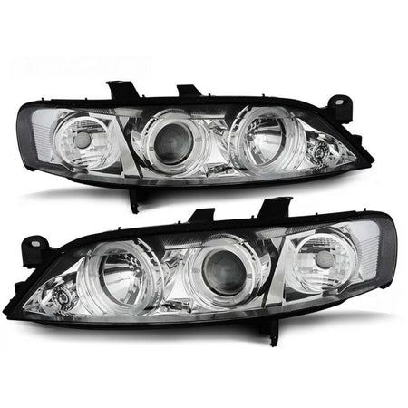 Fari Anteriori Tuning Sinistro e Destro per Opel Vectra B 1999-03.2002