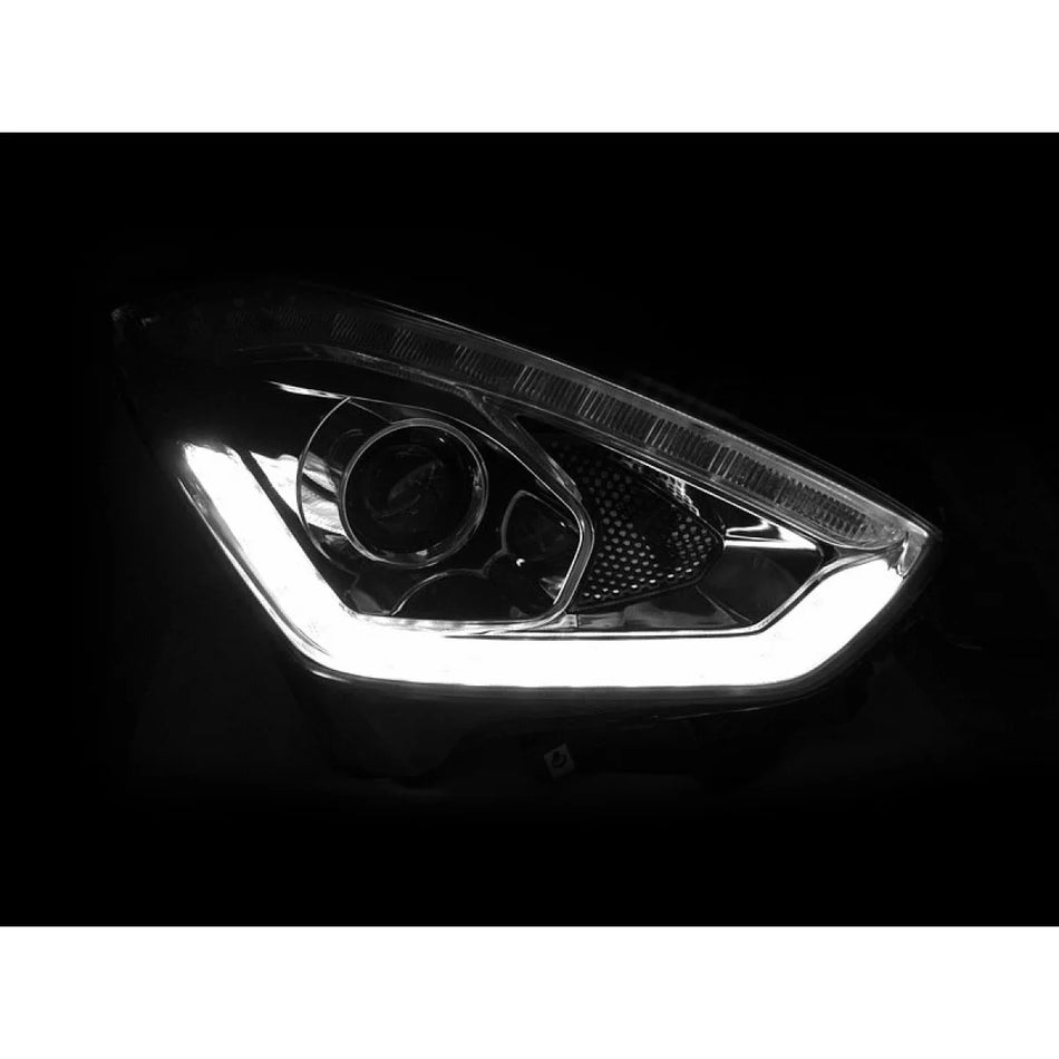 Fari Tuning Anteriore Sinistro e Destro con Base Cromata per Suzuki Swift