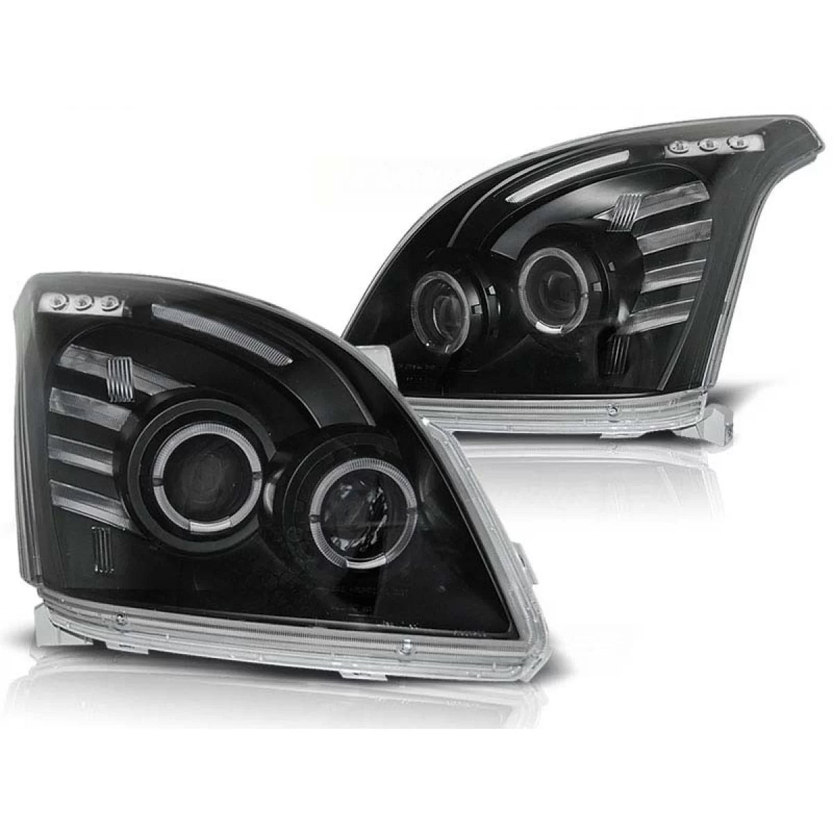 Fari Anteriori Tuning Sinistro e Destro per Toyota Land Cruiser 120 2003-2009