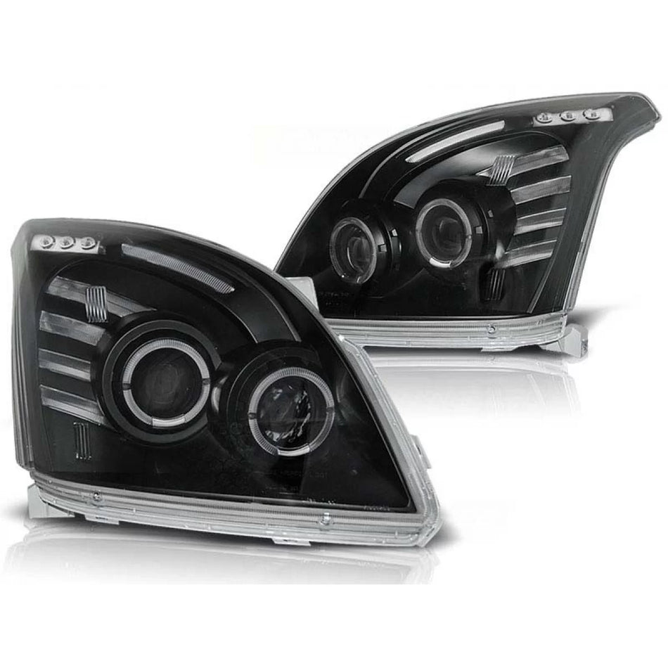 Fari Anteriori Tuning Sinistro e Destro per Toyota Land Cruiser 120 2003-2009