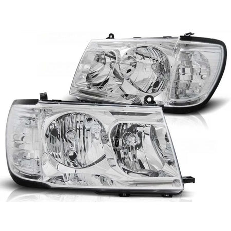 Fari Anteriori Tuning Sinistro e Destro per Toyota Land Cruiser FJ100 1998-2004