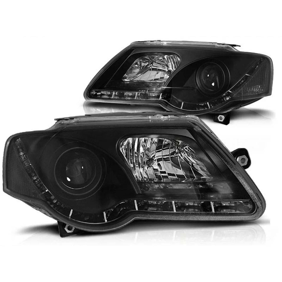 Fari Anteriori Tuning Sinistro e Destro per Volkswagen Passat B6 3C 2005-2010