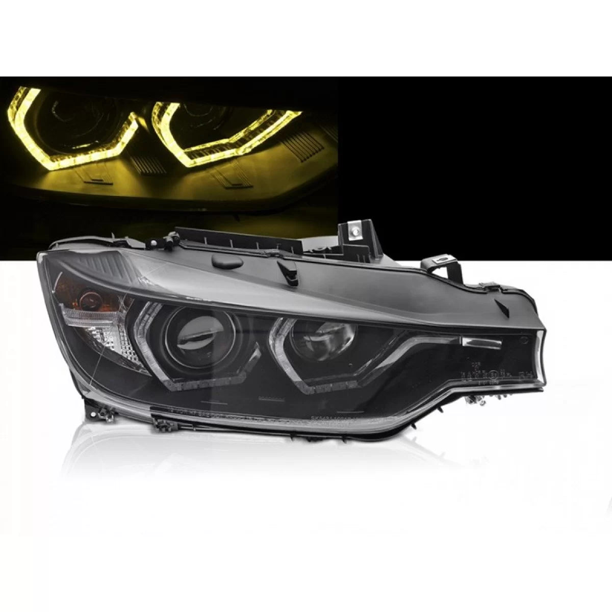 Fari con Luci Diurne Gialle Anteriori Sinistro e Destro per BMW Serie 3 F30