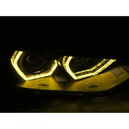 Fari con Luci Diurne Gialle Anteriori Sinistro e Destro per BMW Serie 3 F30