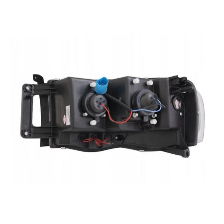 Fari Anteriori Tubolari Neri per Dodge Ram 02-06