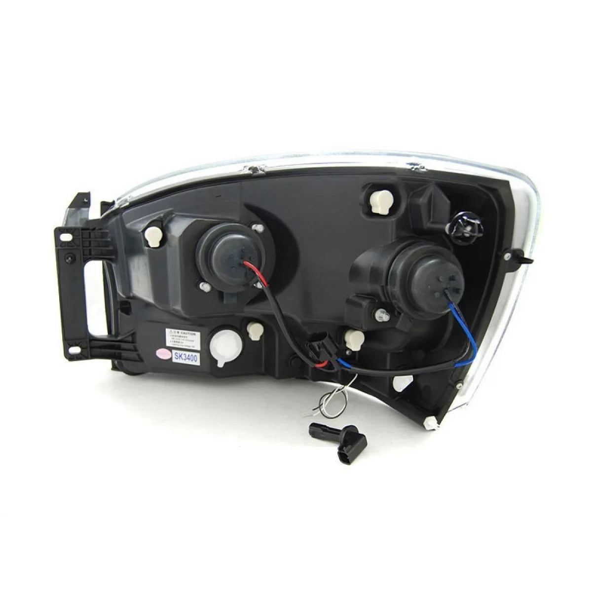 Fari Tuning Anteriori Tubolari Neri per Dodge Ram 06-08