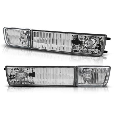 Indicatori Paraurti Cromati Anteriori Dx e Sx per VW Golf Iii 1991-1997 Vento