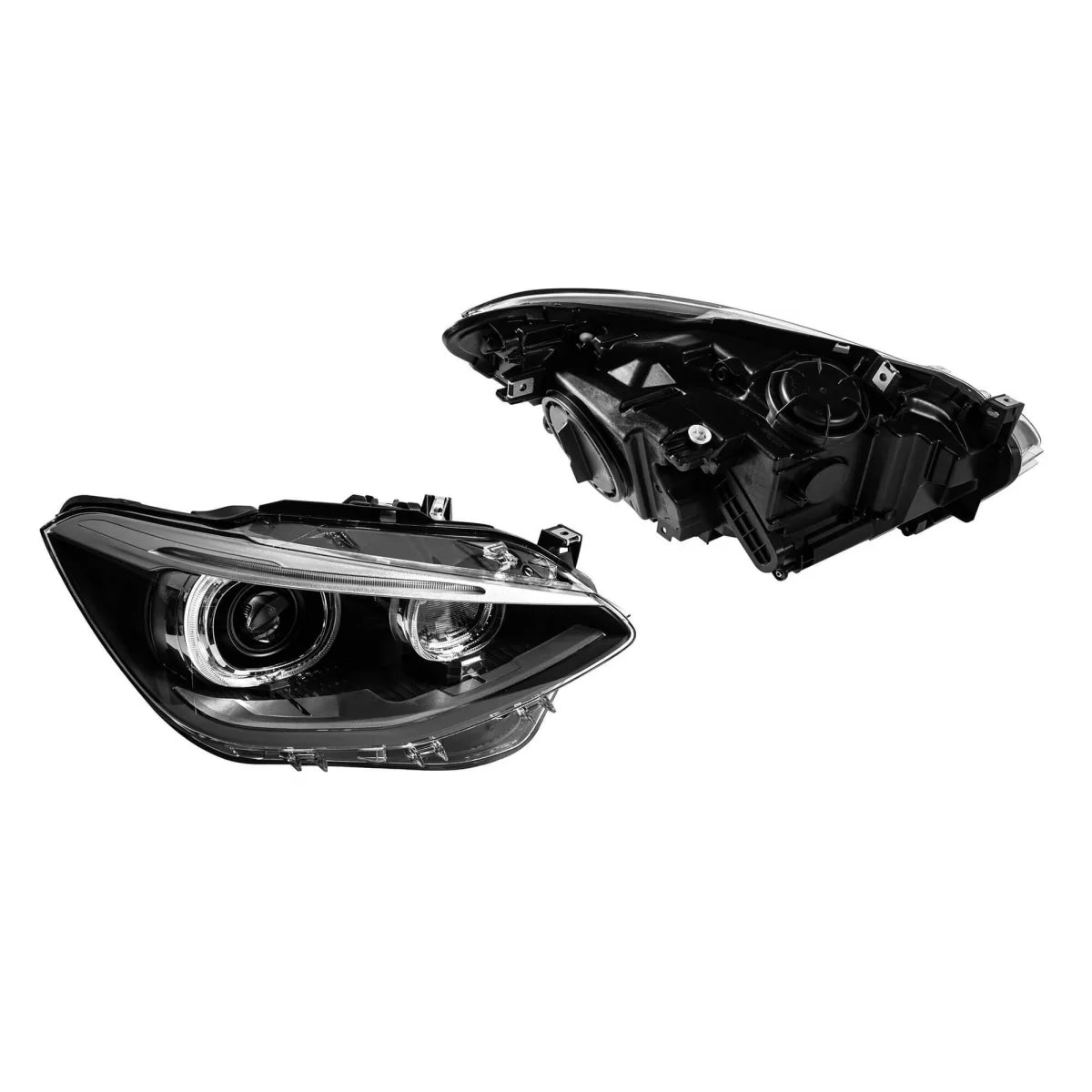 Fari LED Tuning Anteriore Nero per BMW Serie 1 F20 2011-2015 Halogeni