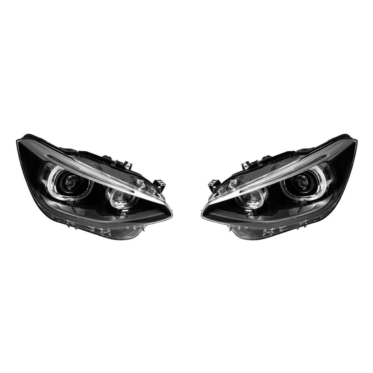 Fari LED Tuning Anteriore Nero per BMW Serie 1 F20 2011-2015 Halogeni