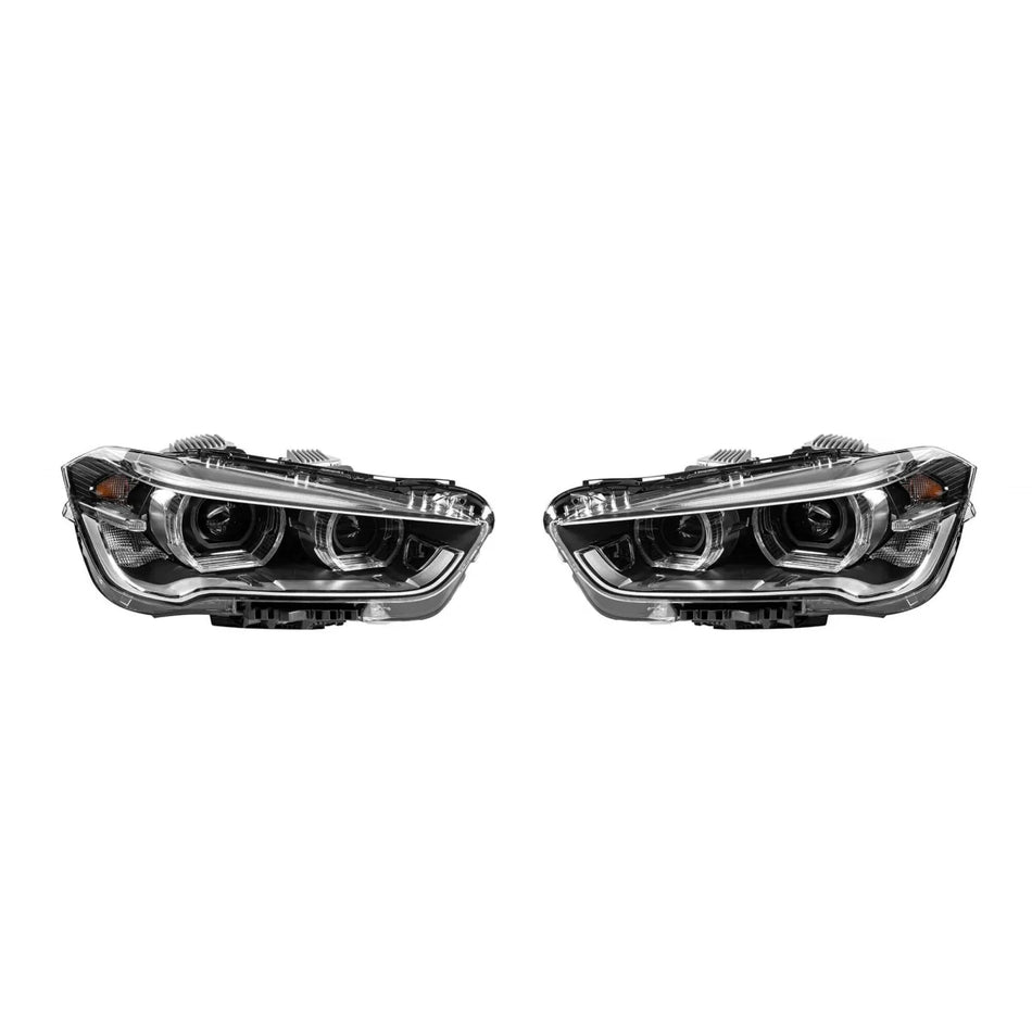 Fari LED Tuning con Base Nera per BMW X1 F48 dal 2015 Halogeni