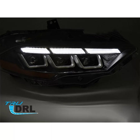 Fari LED Tuning con Base Nera e Frecce Dinamiche per Ford Mustang 2018-2021