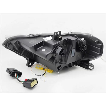 Fari LED Tuning con Base Nera e Frecce Dinamiche per Ford Mustang 2018-2021