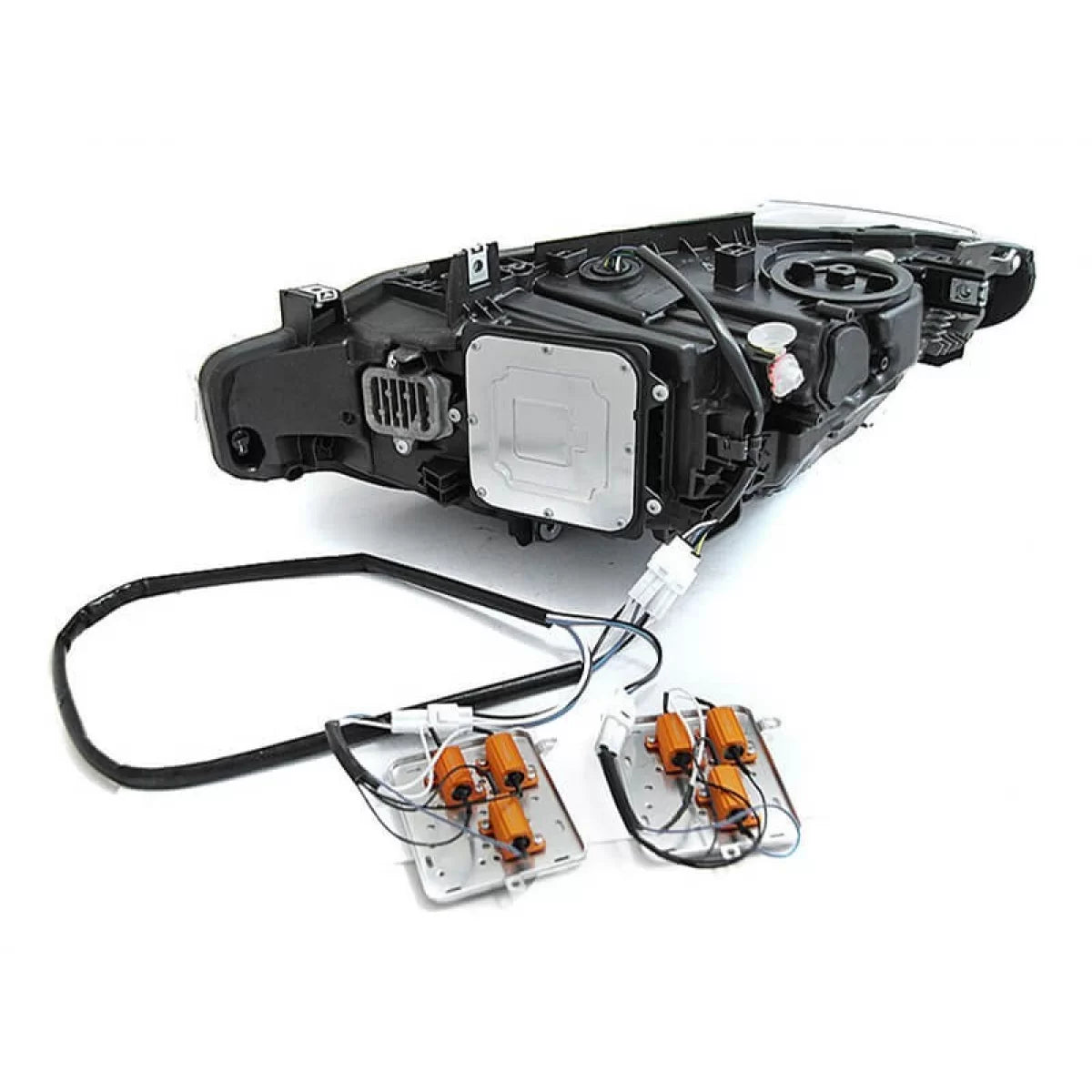 Fari LED Tuning Anteriore Dx e Sx con Base Cromata per BMW Serie 3 F30 2015-2018