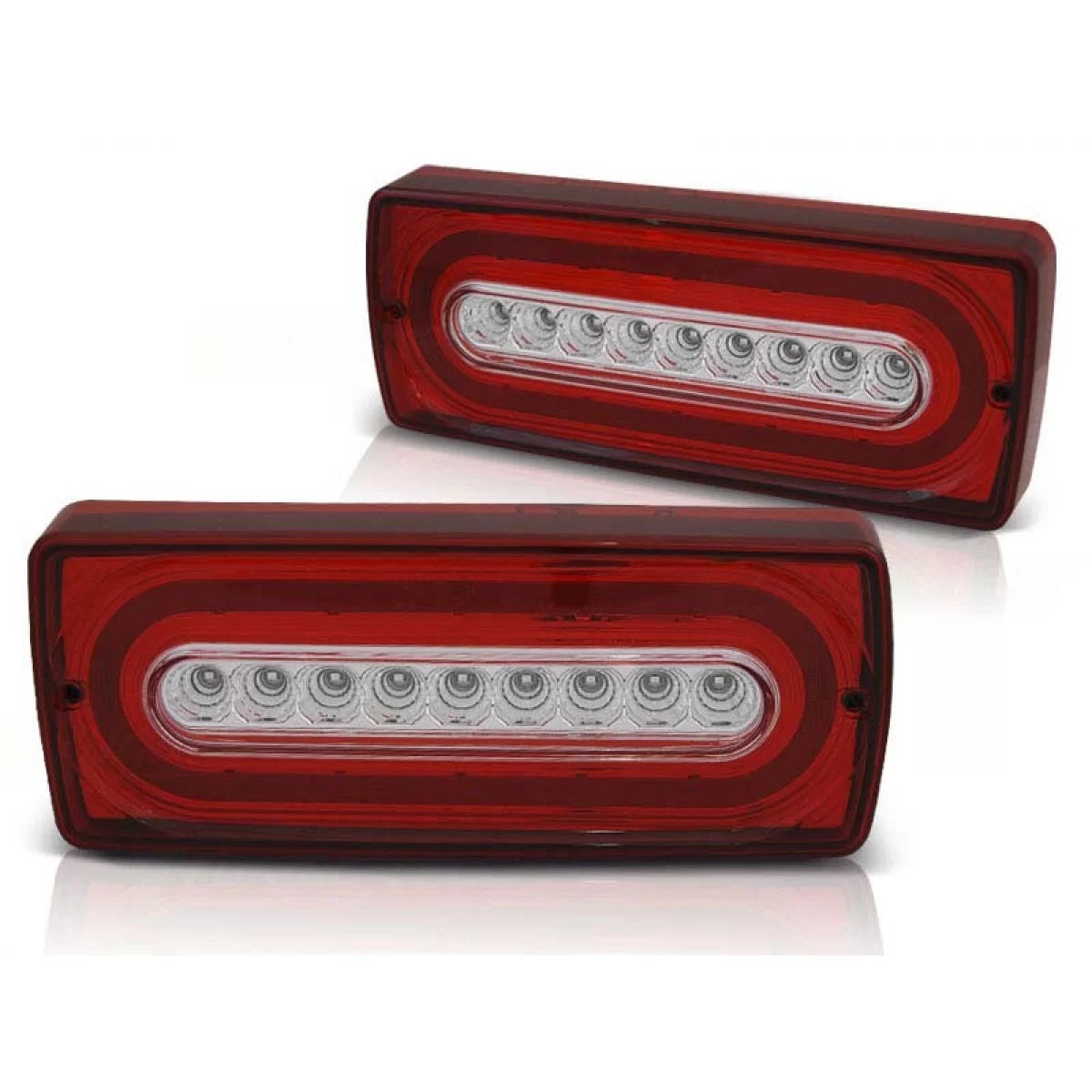 Fanali Posteriori LED Rosso/bianco per Mercedes Classe G W463 1990-2018 Dx e Sx