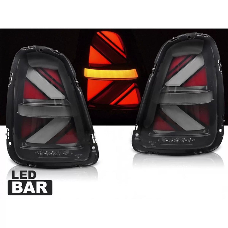 Fanali Posteriori LED Tuning con Base Fumé e Funzione Welcome per Mini Cooper