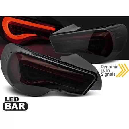 Fanali Posteriori LED Rossi Fume Anteriori Sinistro e Destro per Toyota GT86