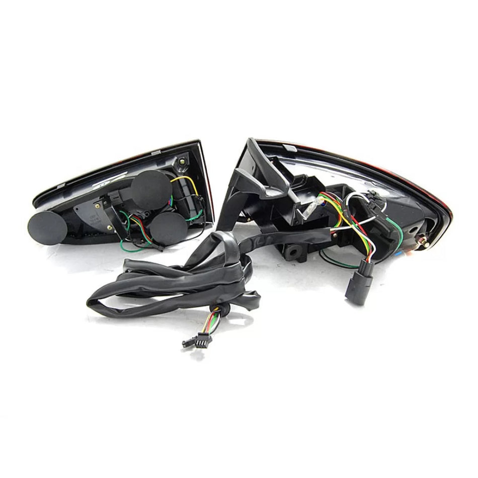 Fanali Posteriori LED Tuning Rosso/fumé per Audi A4 Berlina 2012-2015 Dx e Sx