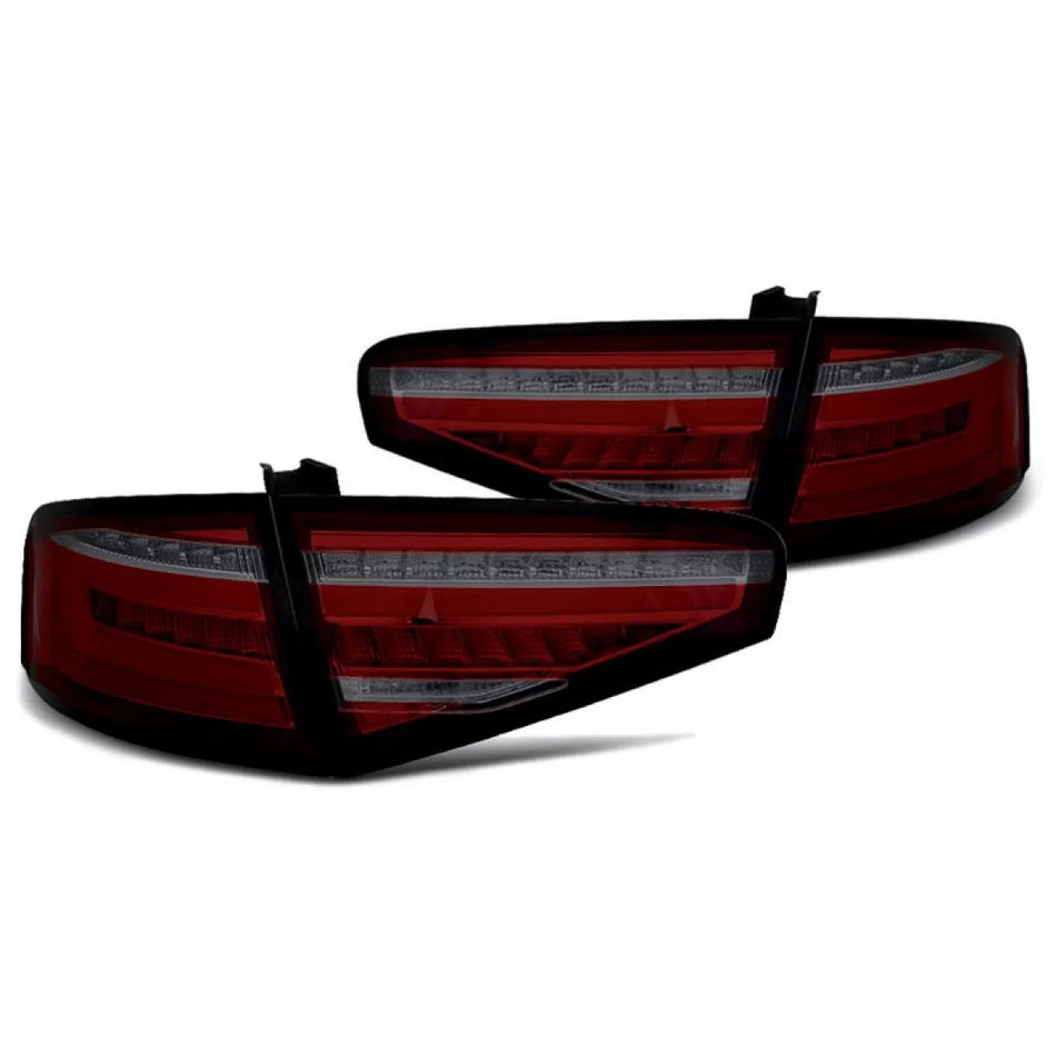Fanali Posteriori LED Tuning Rosso/fumé per Audi A4 Berlina 2012-2015 Dx e Sx