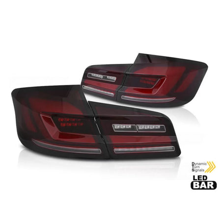 Fanali Posteriori LED Tuning Fumé Rosso per BMW Serie 5 F10 2010-2016 Dx e Sx