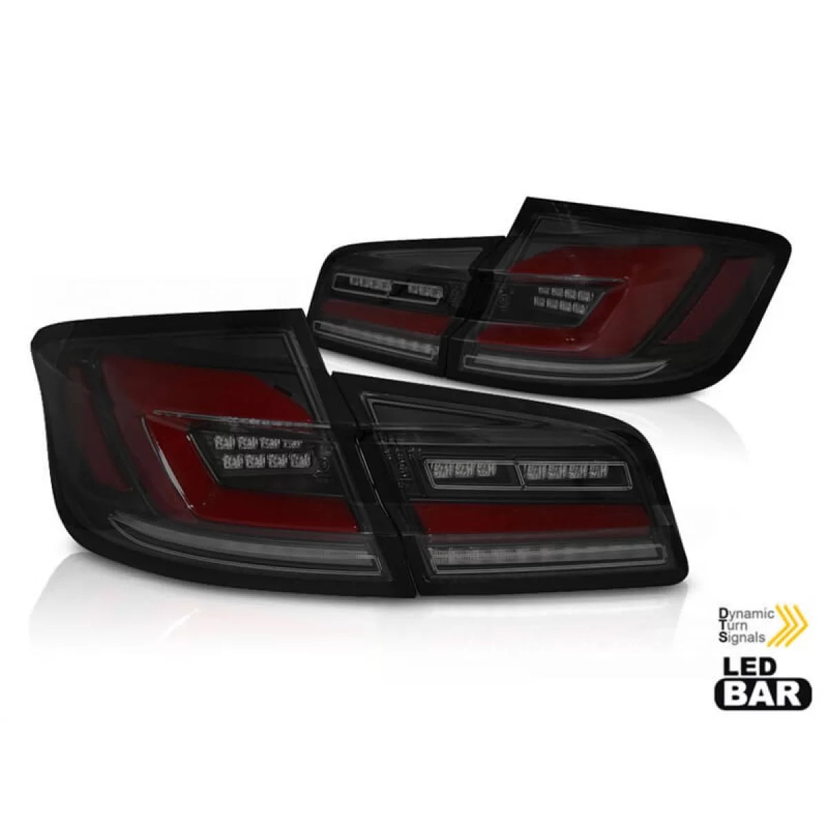 Fanali Posteriori LED Tuning Neri Sinistro e Destro per BMW Serie 5 F10