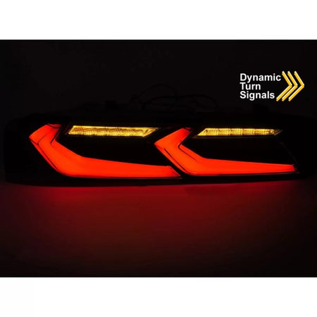 Fanali Posteriori LED con Frecce Dinamiche Neri per Chevrolet Camaro 2016-2018