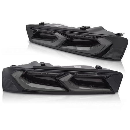 Fanali Posteriori LED con Frecce Dinamiche Neri per Chevrolet Camaro 2016-2018