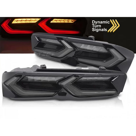 Fanali Posteriori LED con Frecce Dinamiche Nero per Chevrolet Camaro 2019-2023