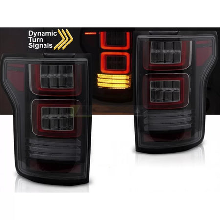 Fanali Posteriori LED con Frecce Dinamiche Fumé per Ford F150 2014-2020 Dx e Sx