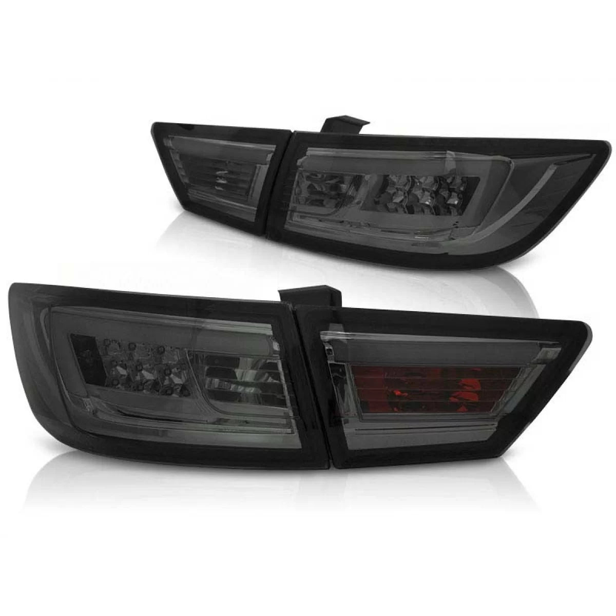 Fanali Posteriori LED Tuning Sinistro e Destro per Renault Clio Iv 2013 Berlina