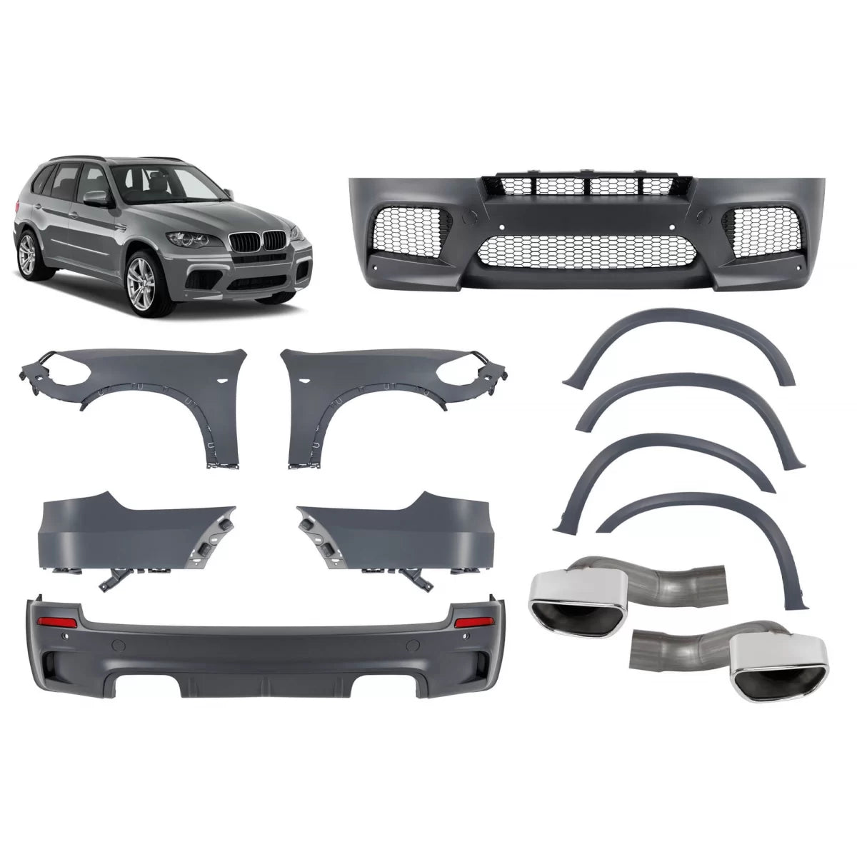 Pacchetto Tuning Paraurti Sportivo per BMW X5 E70 2007-2010
