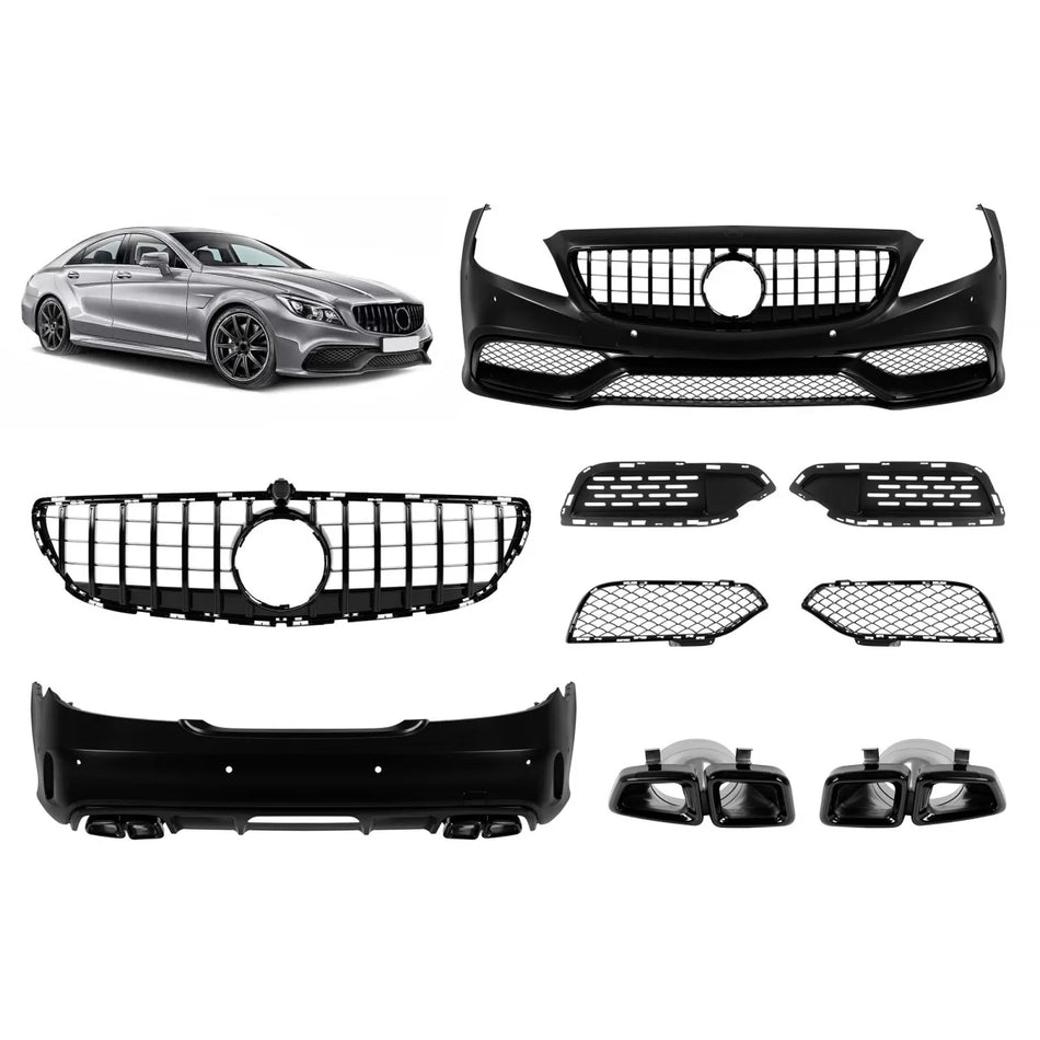 Pacchetto Tuning Design a Tipo 63 con Griglia Nera per Mercedes CLS C218