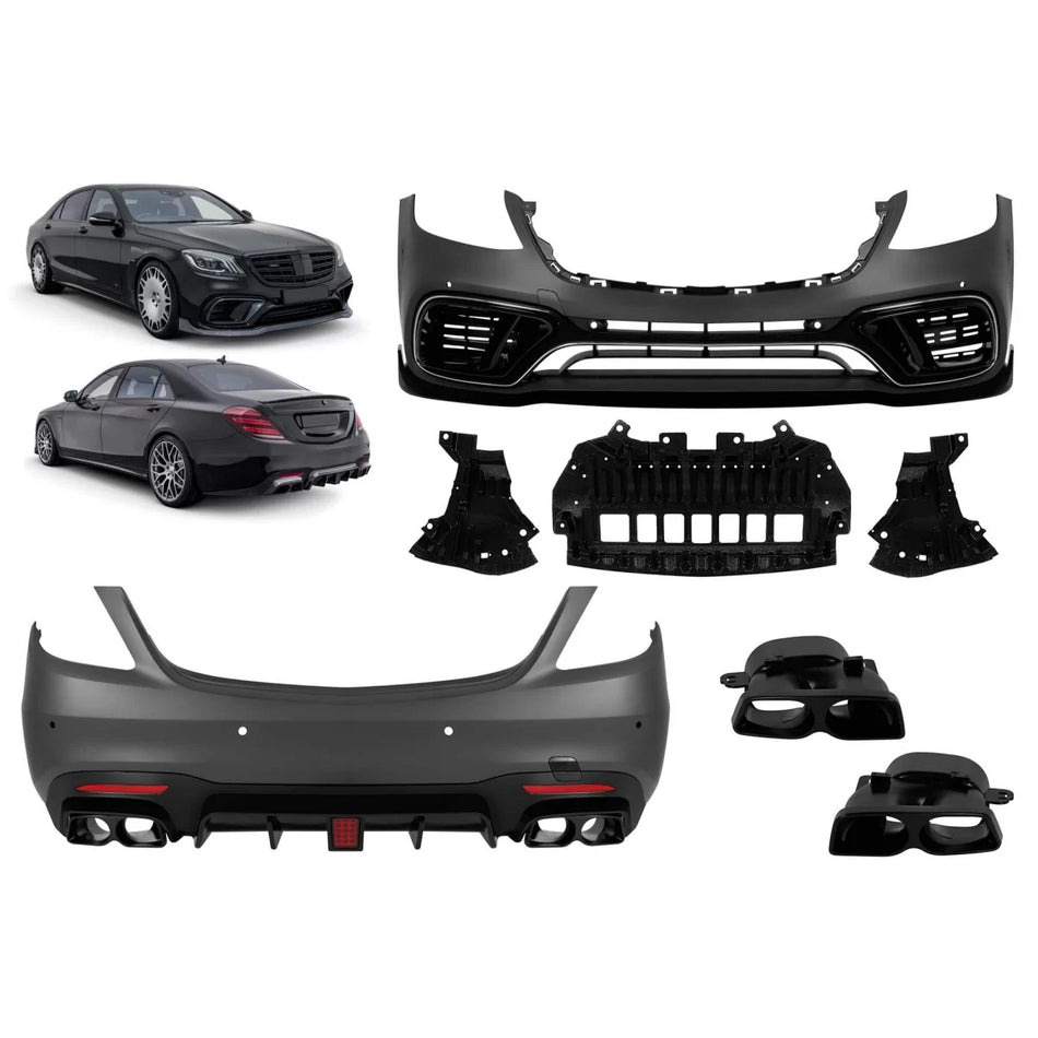 Minigonne Tuning Tipo B Design per Mercedes Classe S W222 2017-2020