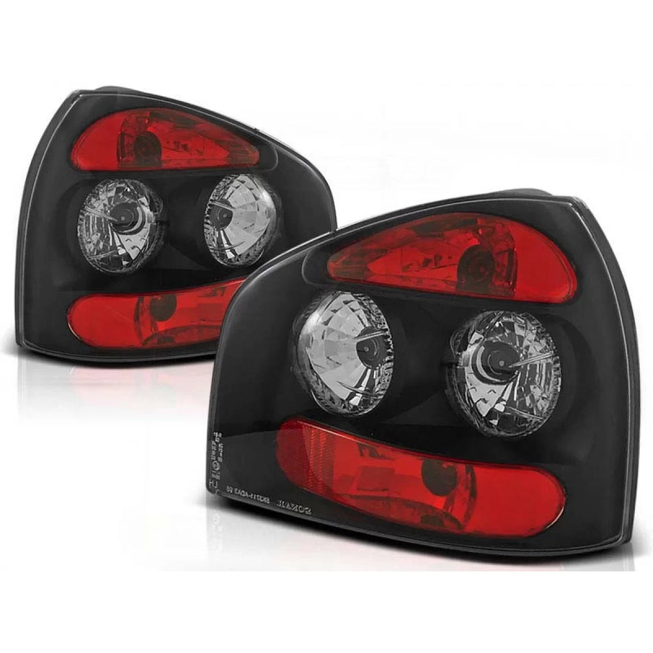 Fanali Posteriori Neri Sinistro e Destro per Audi A3 8L 08-00 3/5 Porte