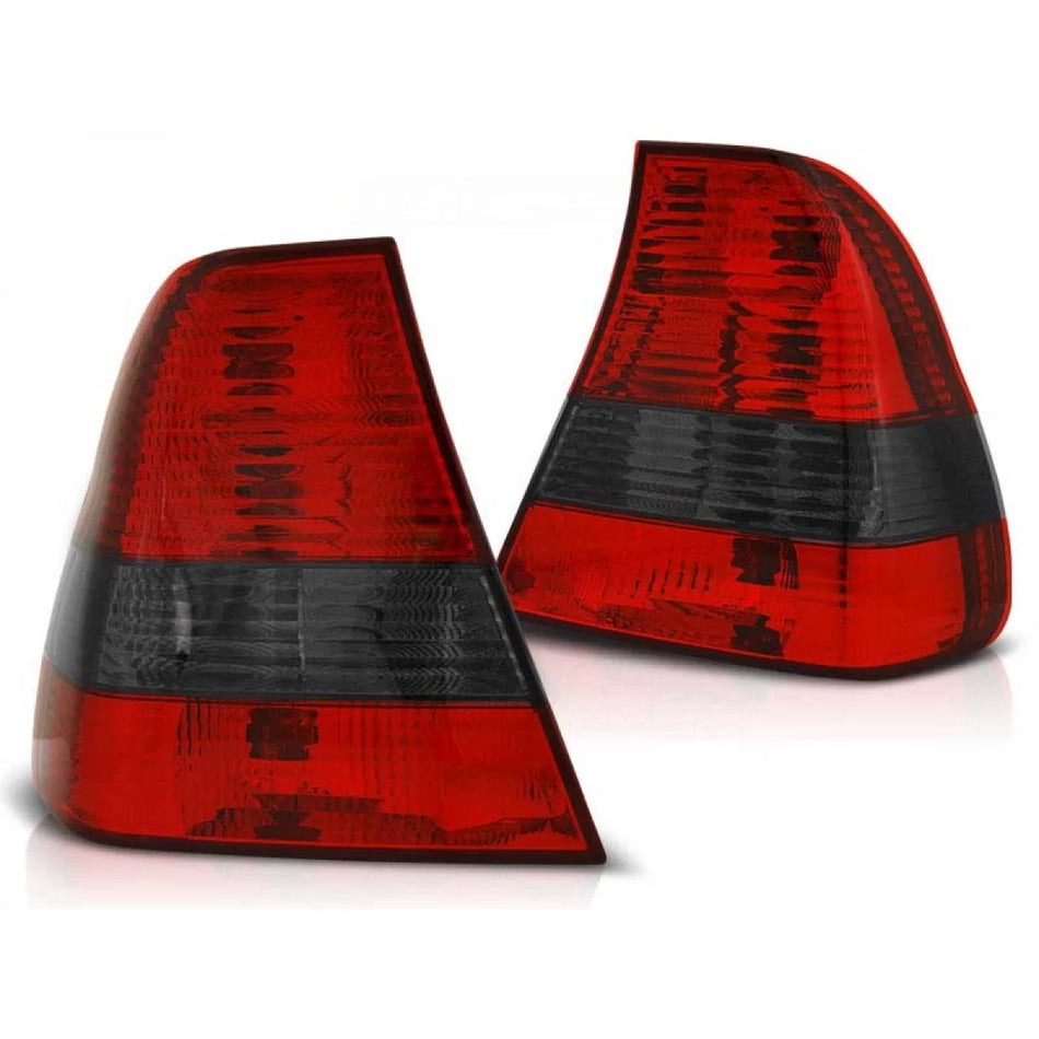 Fanali Posteriori Rossi e Fumé per BMW E46 06.2001-12.2004 Compact Dx Sx