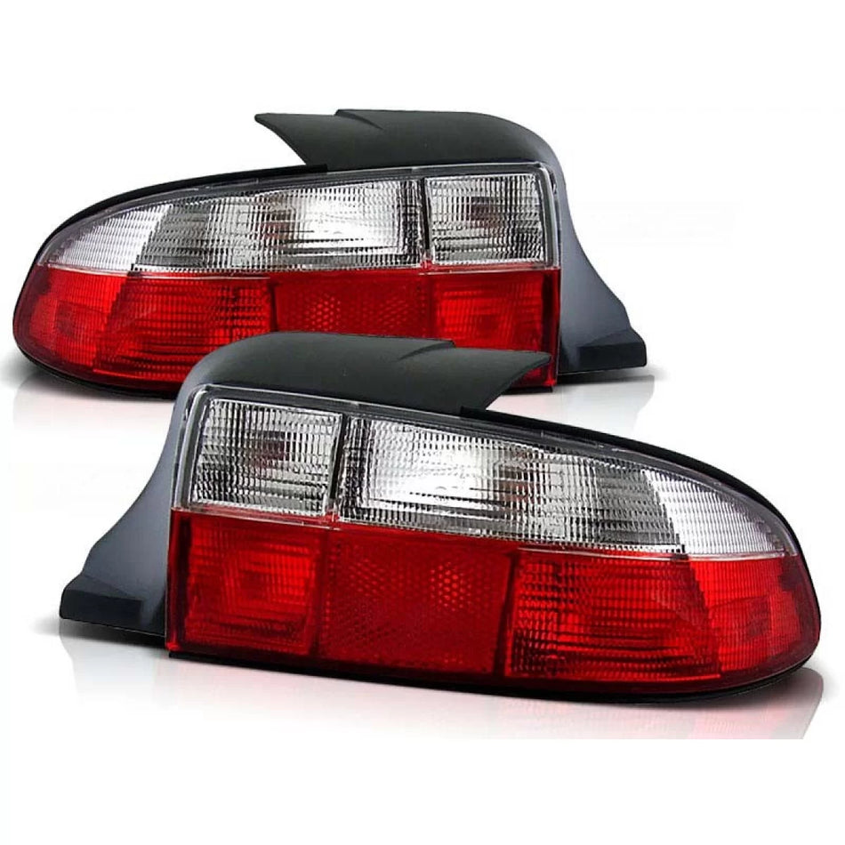 Fanali Posteriori Tuning Rosso Bianco per BMW Z3 1996-1999 Cabriolet Dx Sx