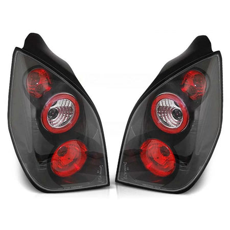 Fanali Posteriori Tuning con Base Nera Sinistro e Destro per Citroën C2