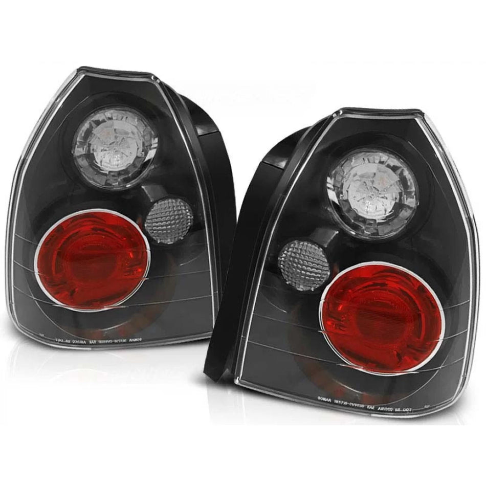 Fanali Posteriori Tuning con Base Nera per Honda Civic 3 Porte 09.1995-02.2001