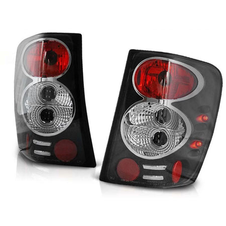 Fanali Posteriori Tuning Neri Sinistro e Destro per Jeep Grand Cherokee Wj