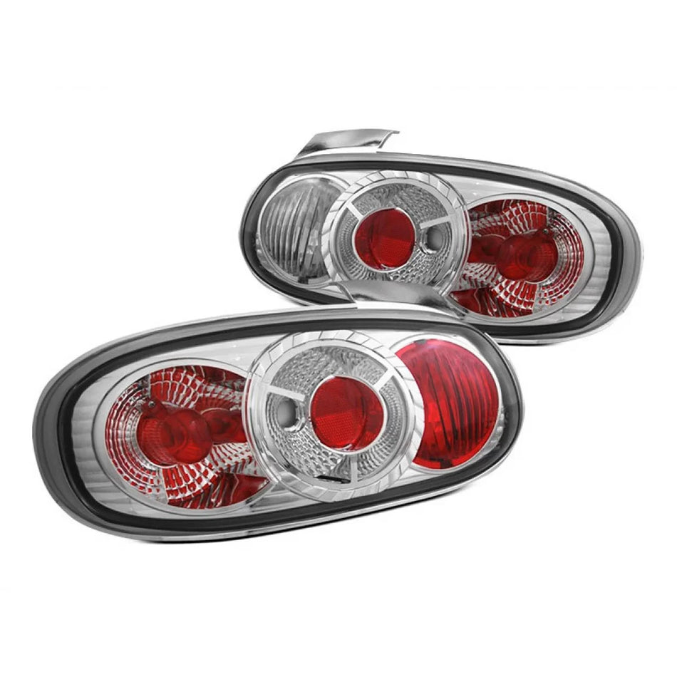 Fanali Posteriori Cromati Dx e Sx per Mazda MX5 1998-2005