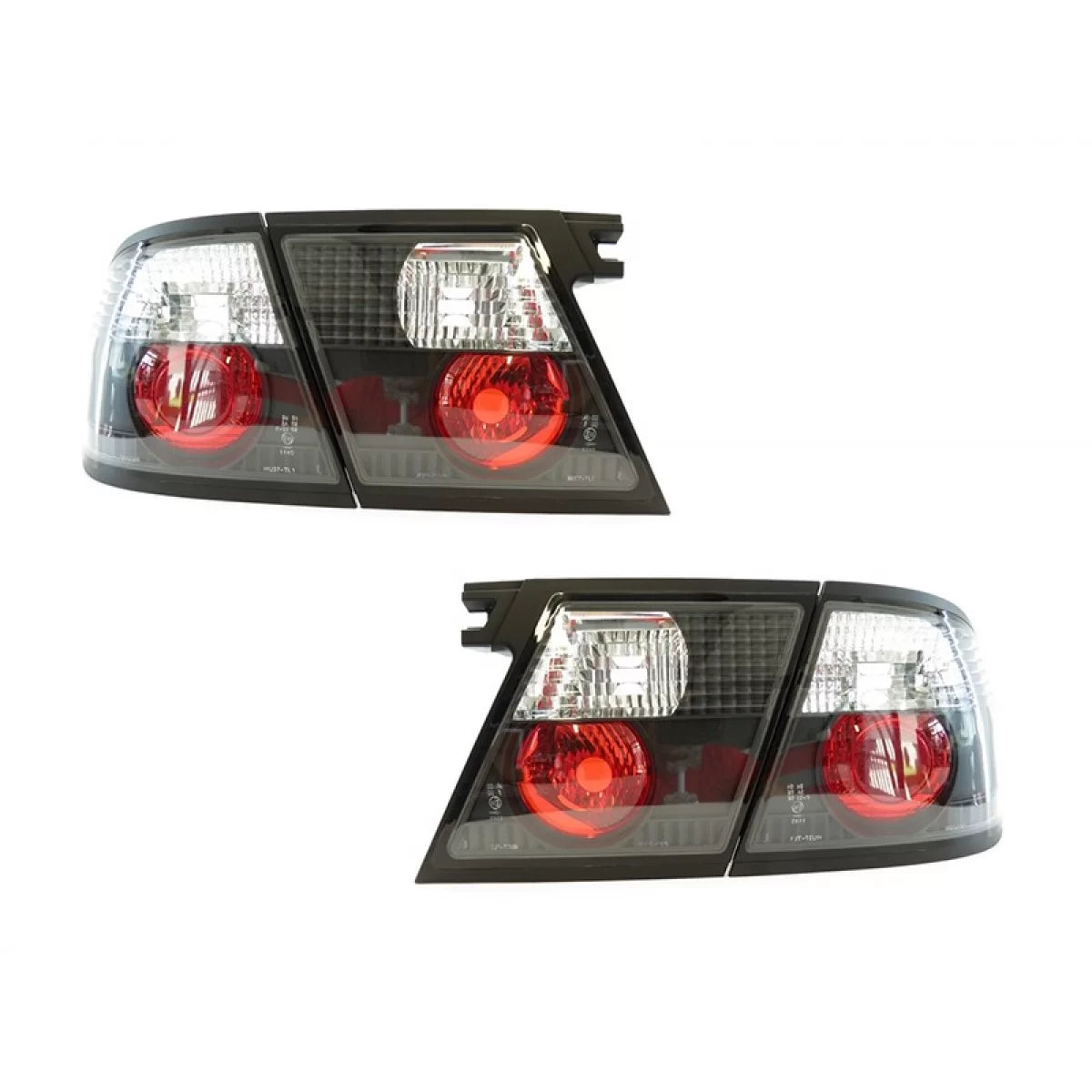 Fanali Posteriori Tuning Set Nero per Nissan Primera P11 1996-1999 5 Porte