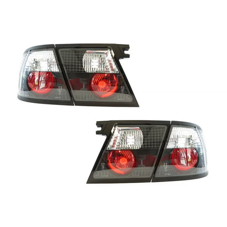 Fanali Posteriori Tuning Set Nero per Nissan Primera P11 1996-1999 5 Porte