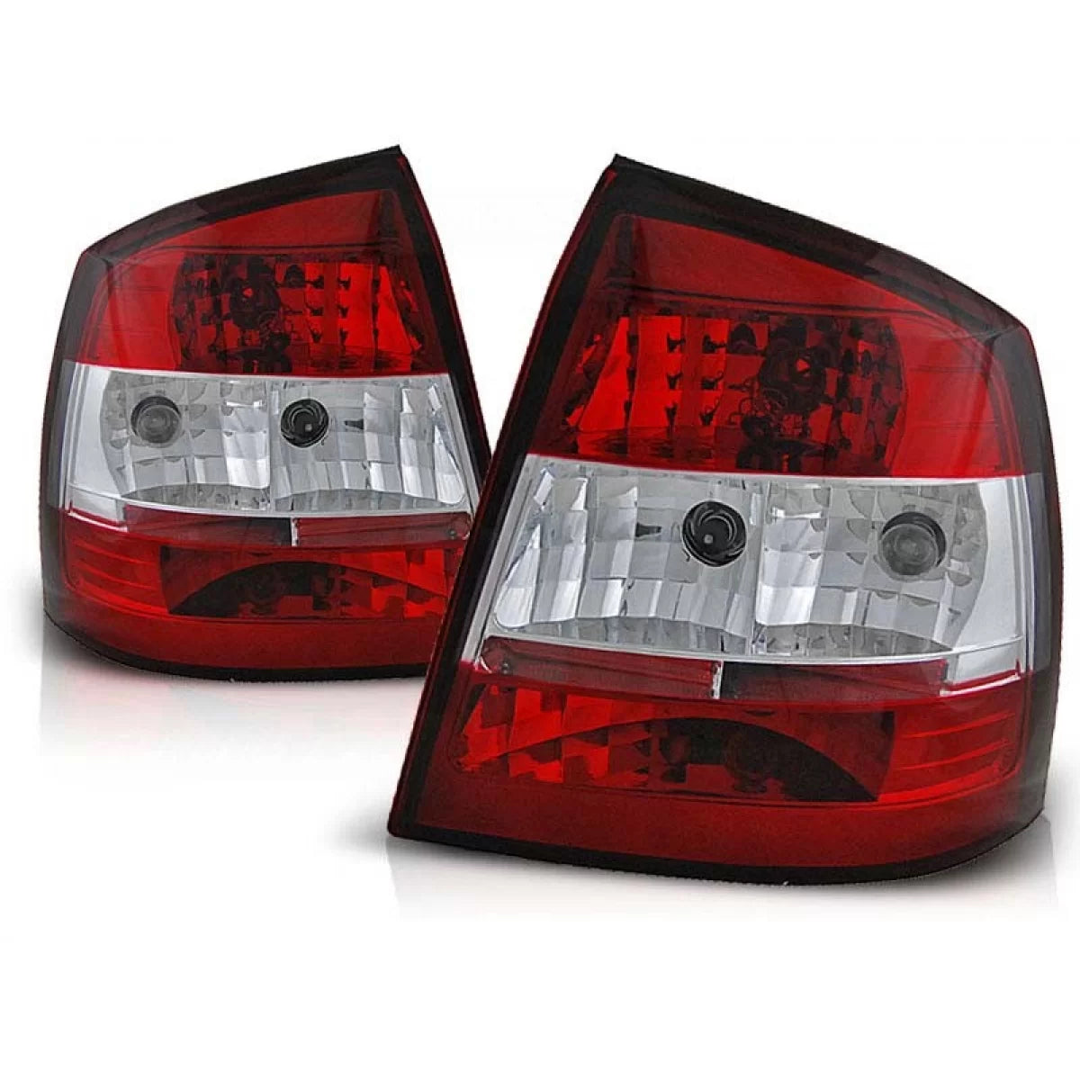 Fanali Posteriori Rossi Bianchi per Opel Astra G 09.1997-02.2004 3/5 Porte