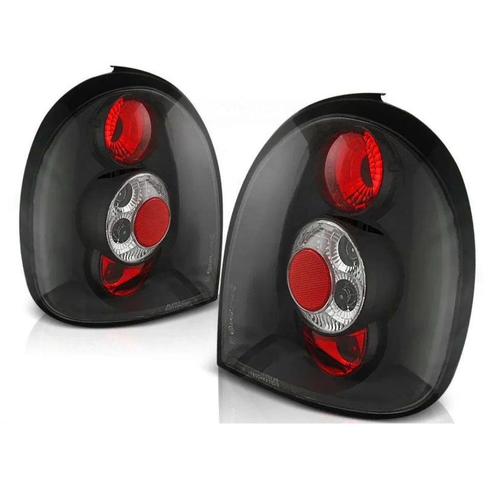 Fanali Posteriori Neri Set Sinistro e Destro per Opel Corsa B 93-00 3 Porte