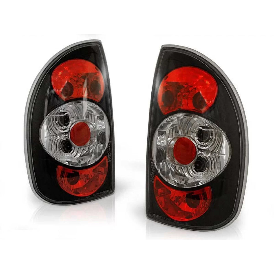 Fanali Posteriori Neri Set Dx e Sx per Opel Corsa B 5 Porte 1993-2000