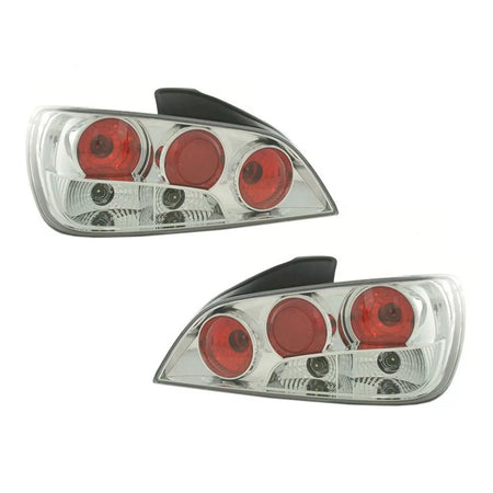 Fanali Posteriori Tuning con Base Nera per Peugeot 306 1993-1997 Dx e Sx
