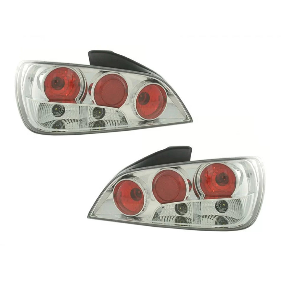 Fanali Posteriori Tuning con Base Nera per Peugeot 306 1993-1997 Dx e Sx