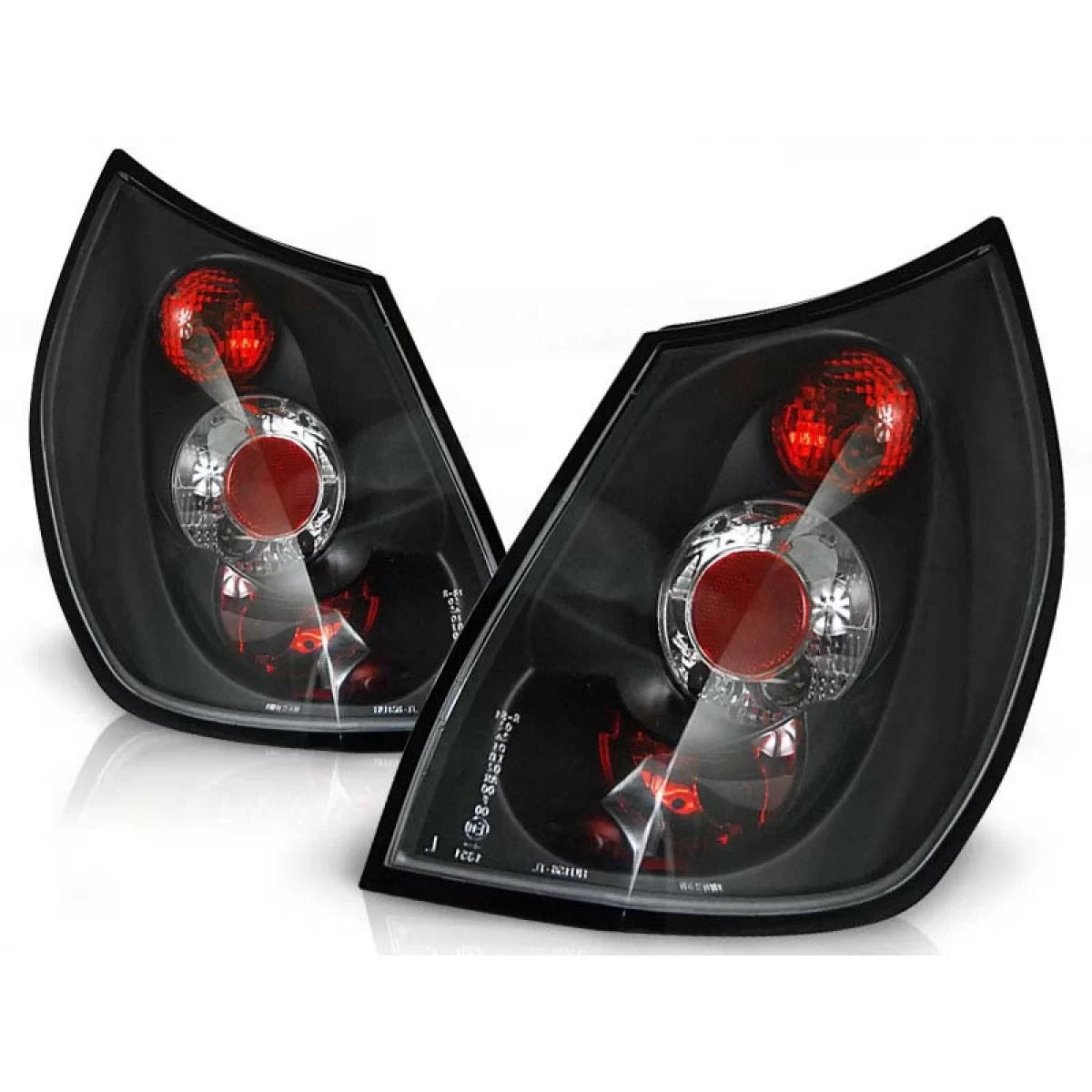 Fanali Posteriori Tuning con Base Nera per Renault Scenic 06.2003-02.2006 Dx
