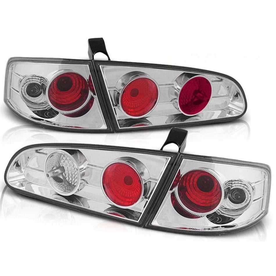 Fanali Posteriori Tuning Cromati Dx e Sx per Seat Ibiza 6L 2002-2008